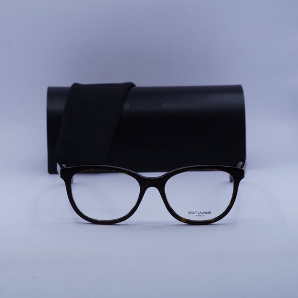 Saint Laurent SL504 002 Cat Eye Eyeglasses 53mm – Havana - Picture 4 of 11